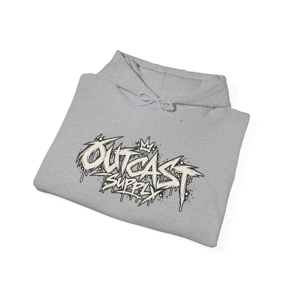 Outcast Street Graffiti Hoodie — Urban Graphic Pullover