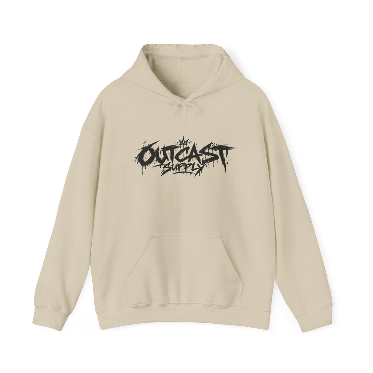 Outcast Buddha Graphic Hoodie | Streetwear Logo Back Print