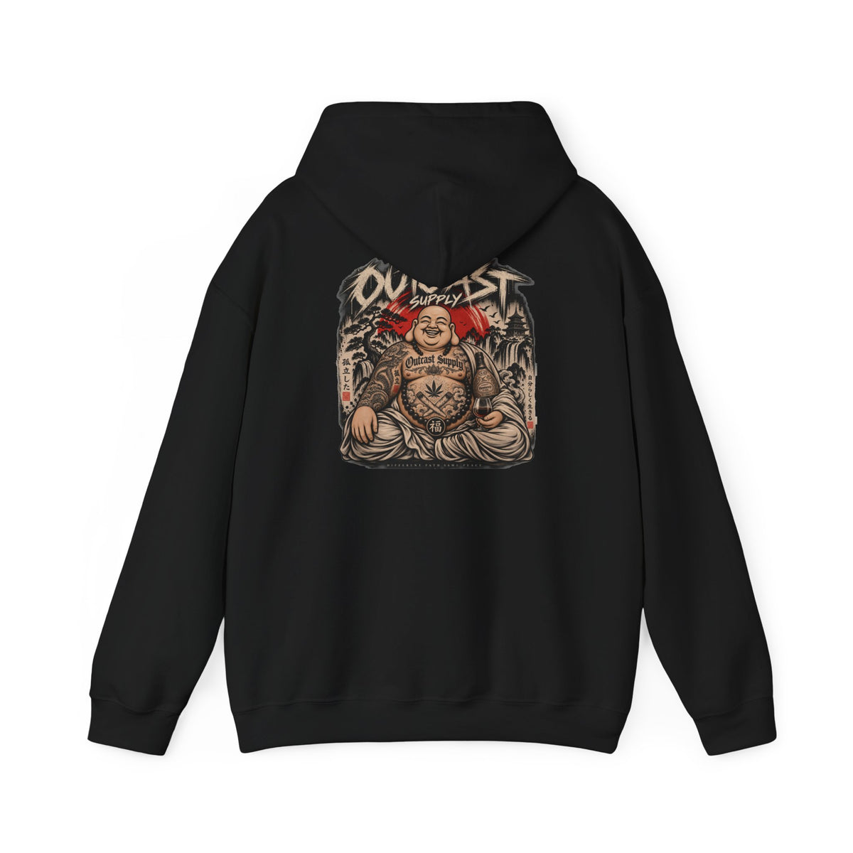 Hoodie — Outcast Buddha Streetwear Graphic Pullover