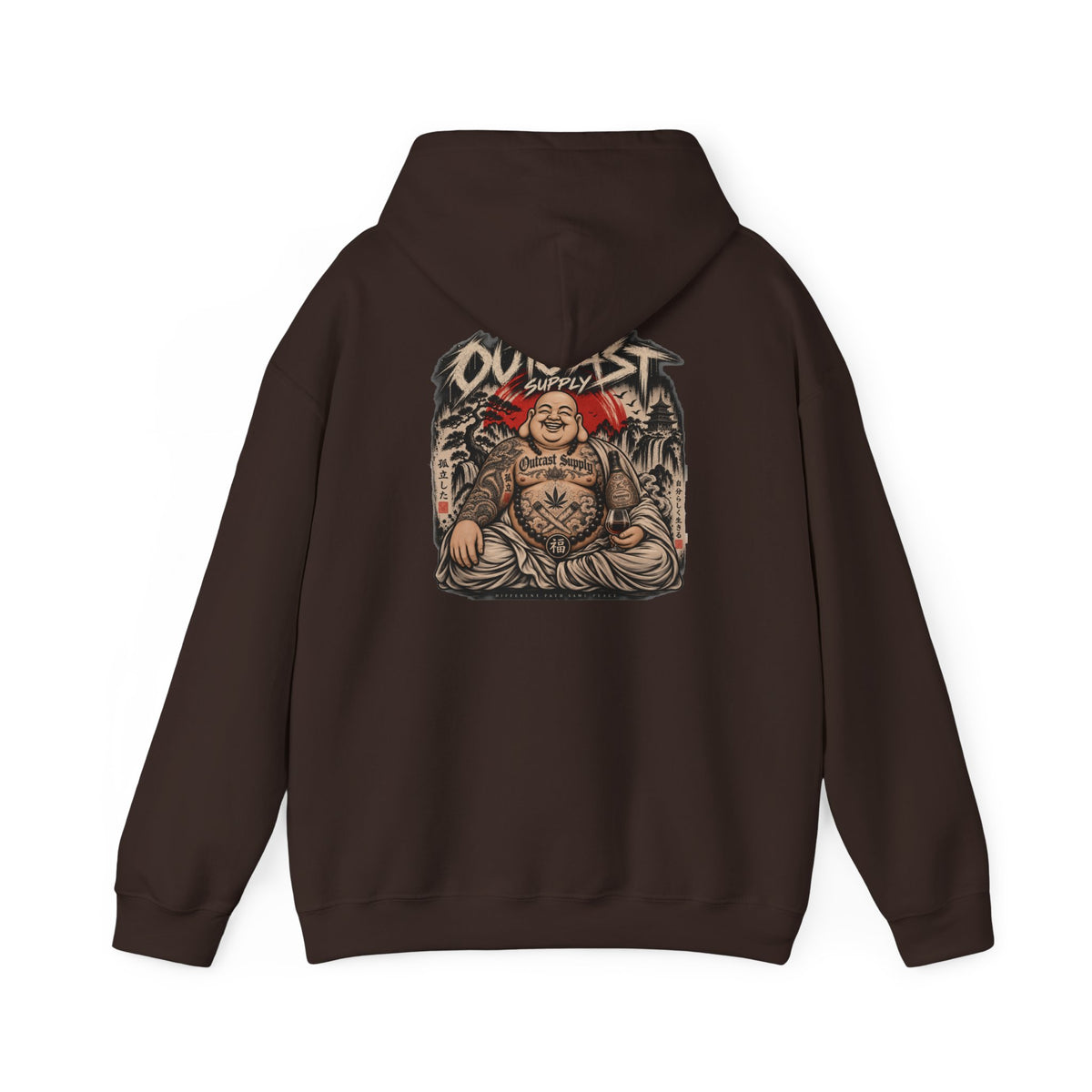 Hoodie — Outcast Buddha Streetwear Graphic Pullover