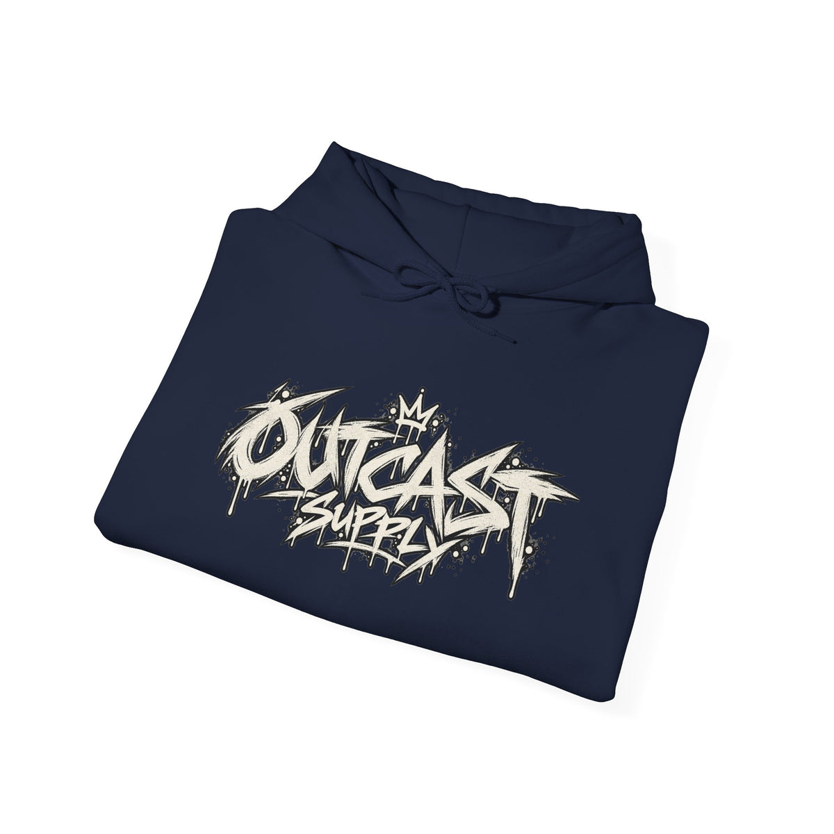 Outcast Street Graffiti Hoodie — Urban Graphic Pullover